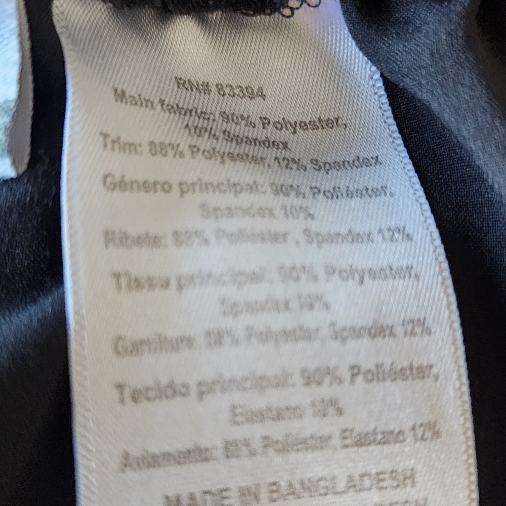 Asicd Men's Black Pants with Blue Accents zippered legs size 2xl - Picture 4 of 4